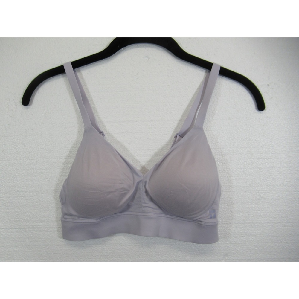 Tommy John Second Skin Triangle Bralette Bra Small Purple Wireless Pullover